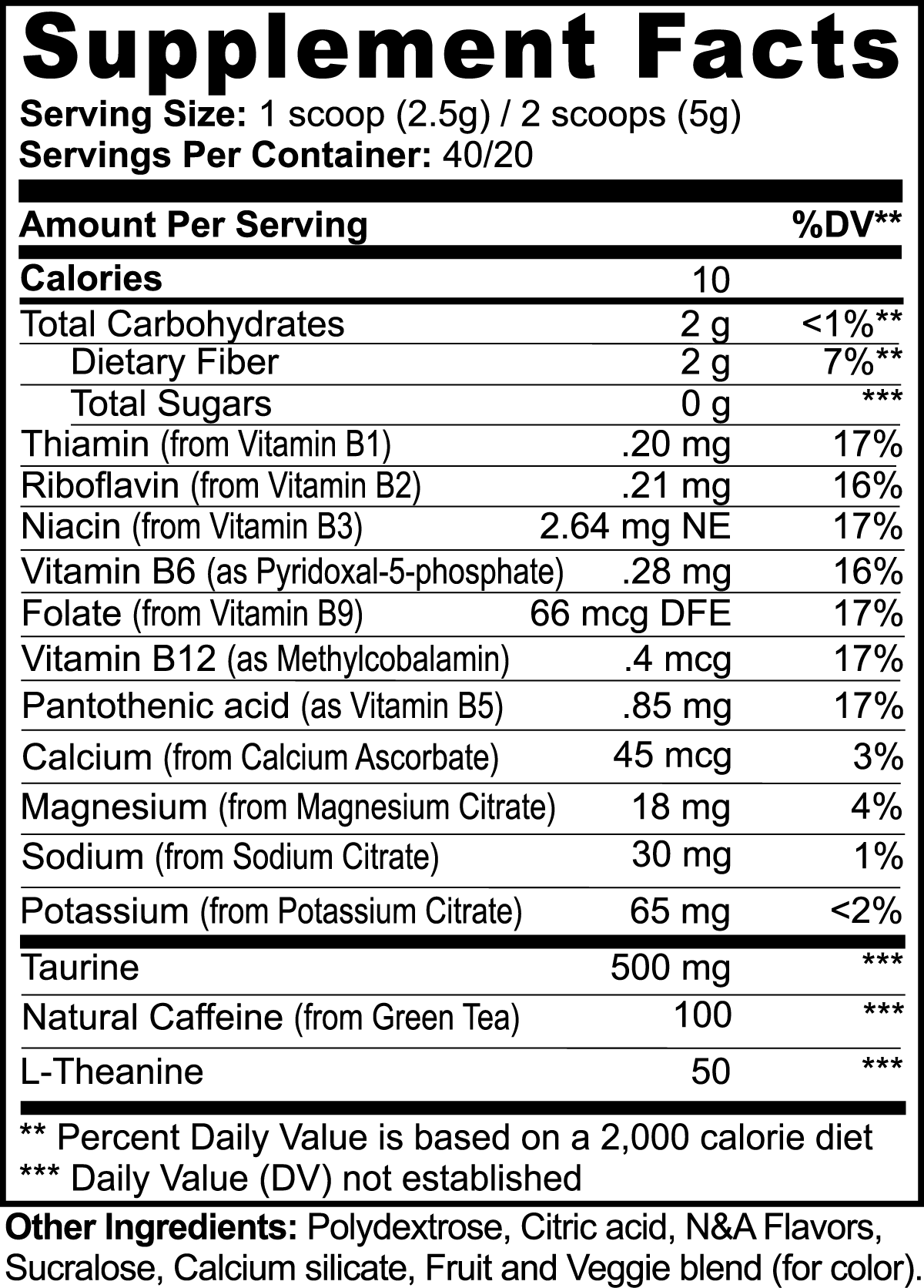 Energy Powder (Yuzu Citrus)
